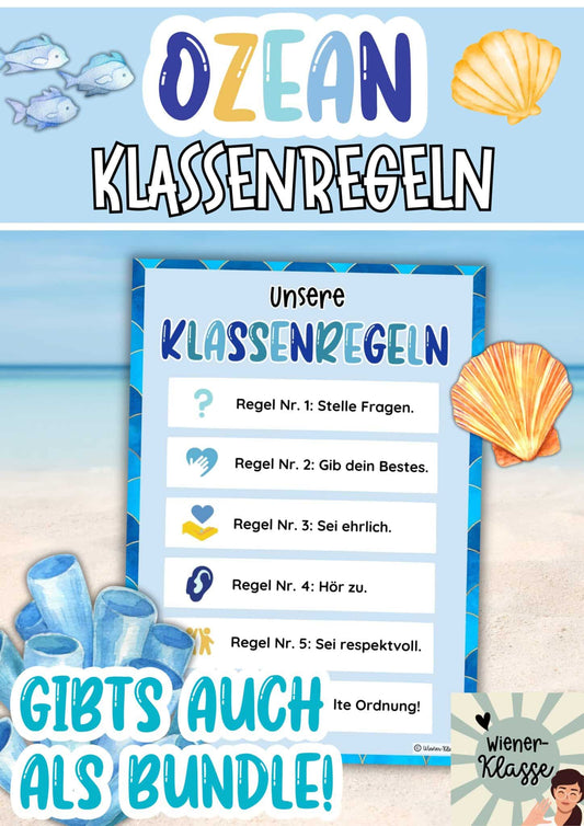 🐋 Unterwasser-Welt Klassenraum Deko: Steckbrief 🐳🐠