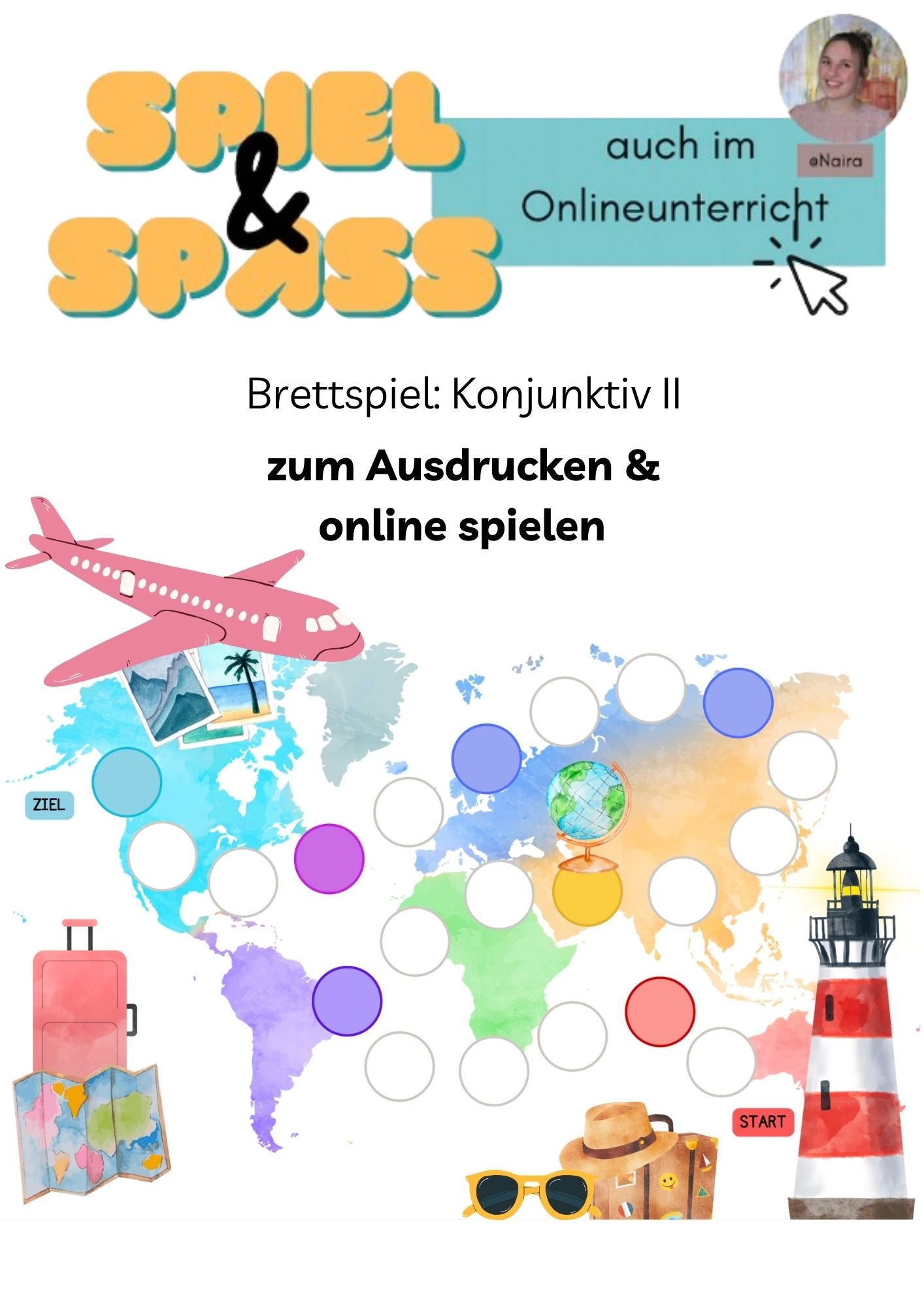 Brettspiel: Konjunktiv II - print &amp; digital