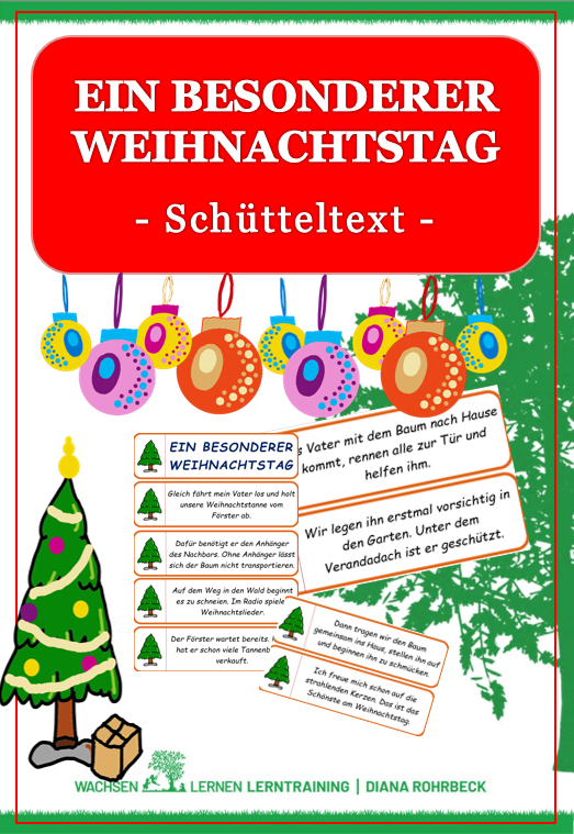 Winter: Schütteltext – Ein besonderer Weihnachtstag