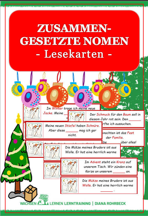 Winter: Zusammengesetzte Nomen – Lesetraining