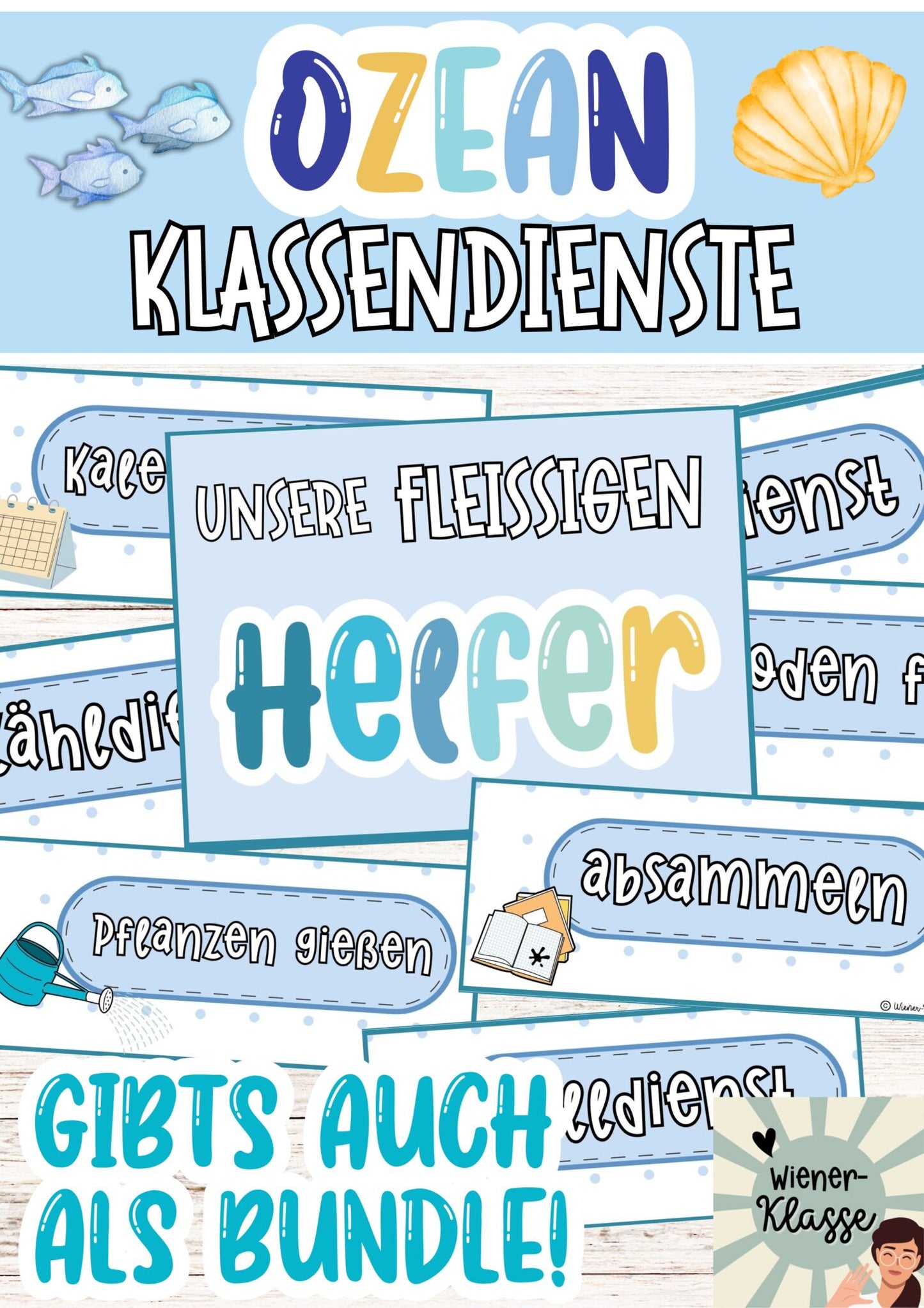 🐳 Unterwasserwelt Klassenraum Deko: Klassendienste