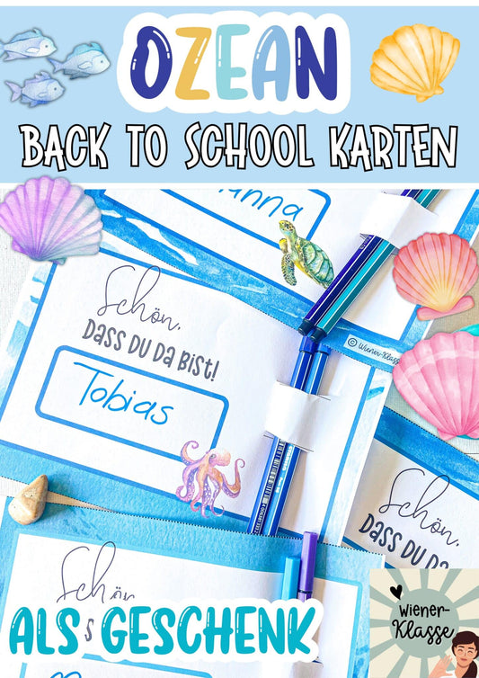 🐳 Unterwasserwelt Klassenraum Deko: Backtoschool Geschenk zum Schulbeginn