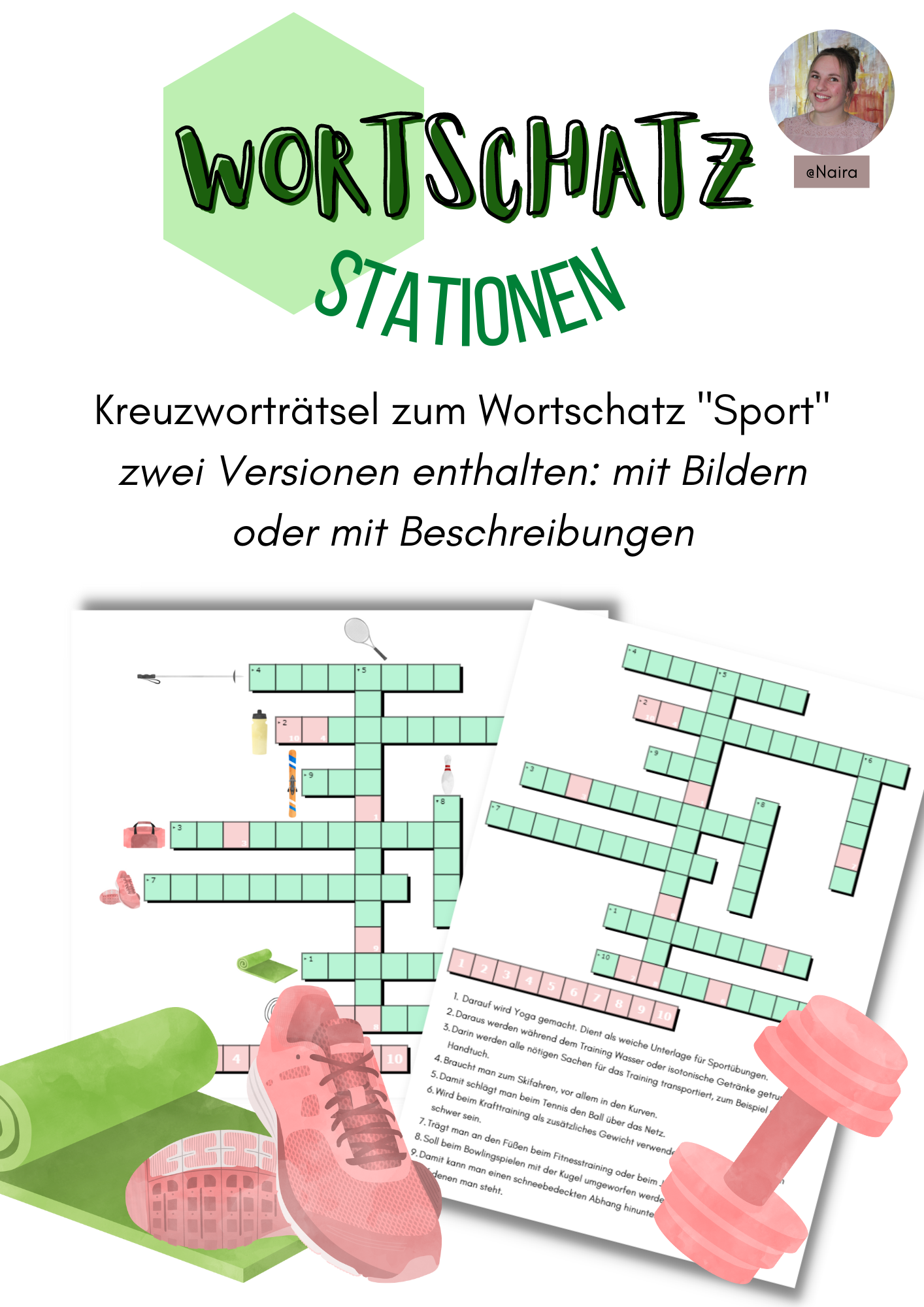 Wortschatz "Sport": Kreuzworträtsel