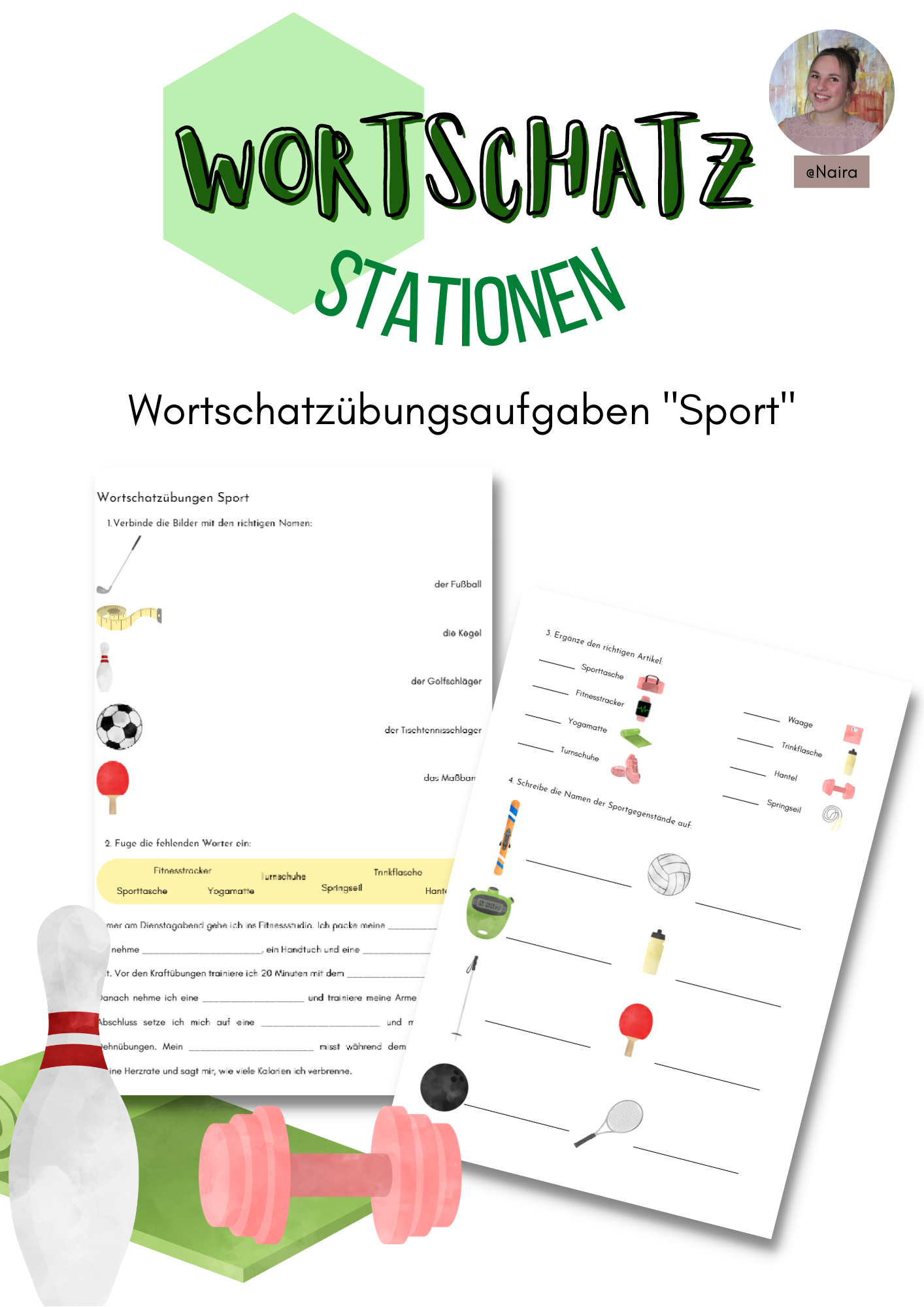 Wortschatz "Sport": Übungsaufgaben