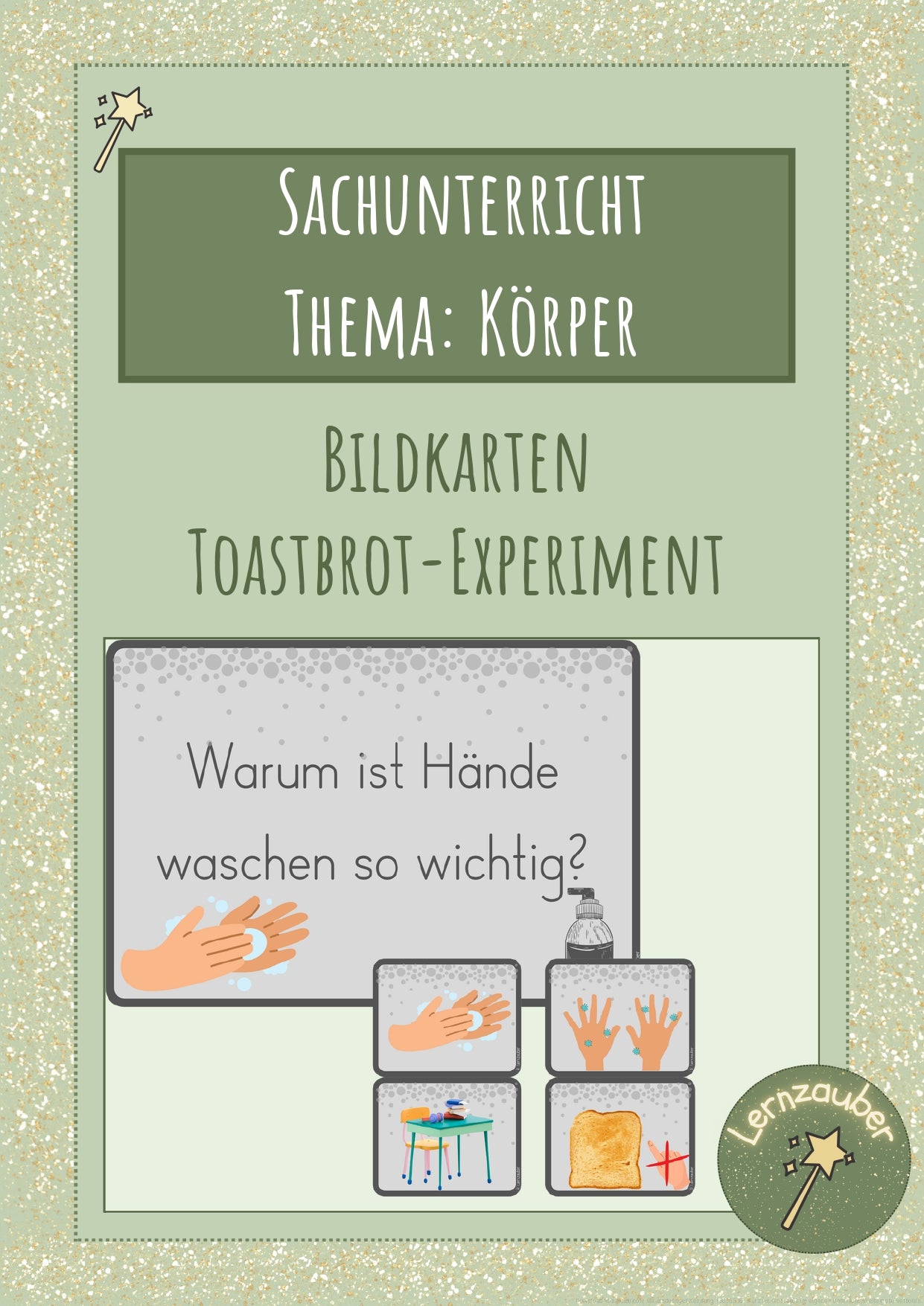 Toastbrot-Experiment, Toast-Experiment, Hände waschen