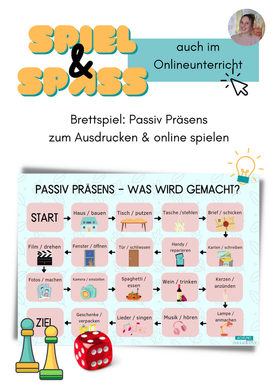 Brettspiel: Passiv Präsens - print &amp; digital