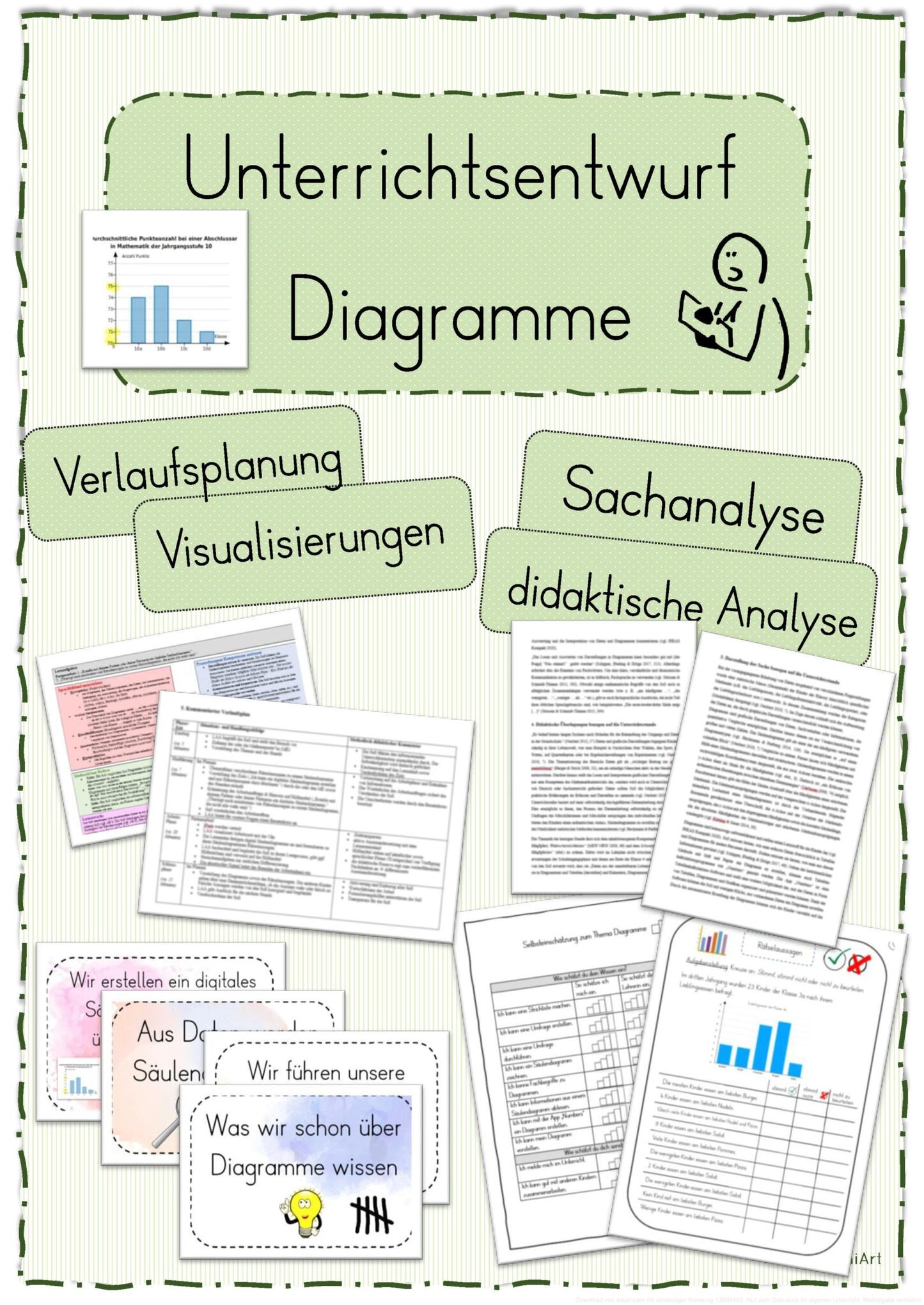 Unterrichtsentwurf Mathematik - Diagramme