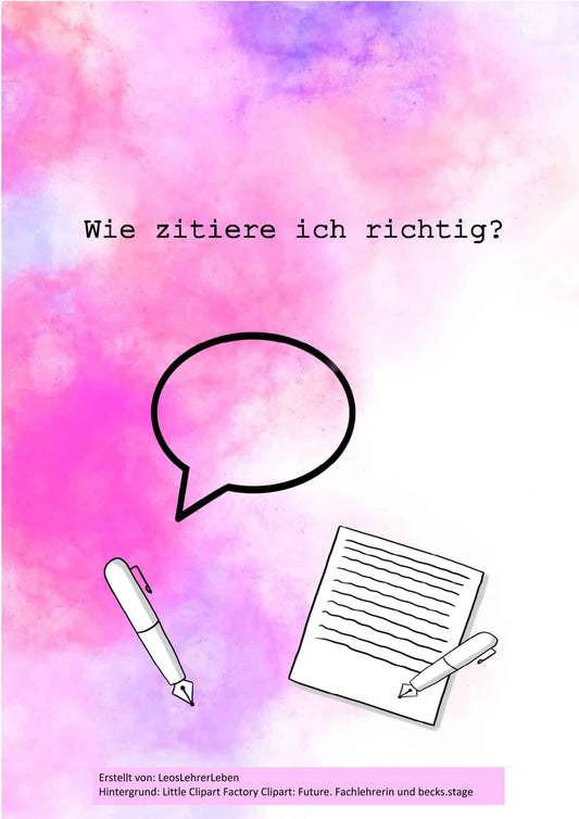 Wie zitiere ich richtig?