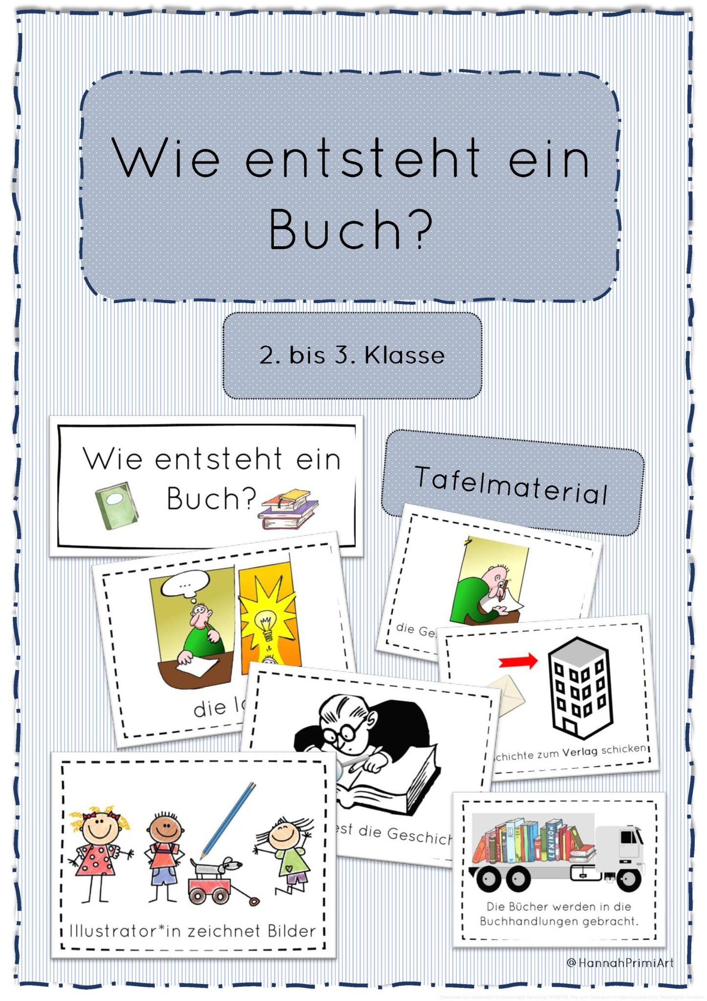 Wie entsteht ein Buch? - Lesestunde in der Grundschule