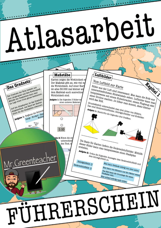 Atlasführerschein - Einführung in die Arbeit mit Atlas und Karte