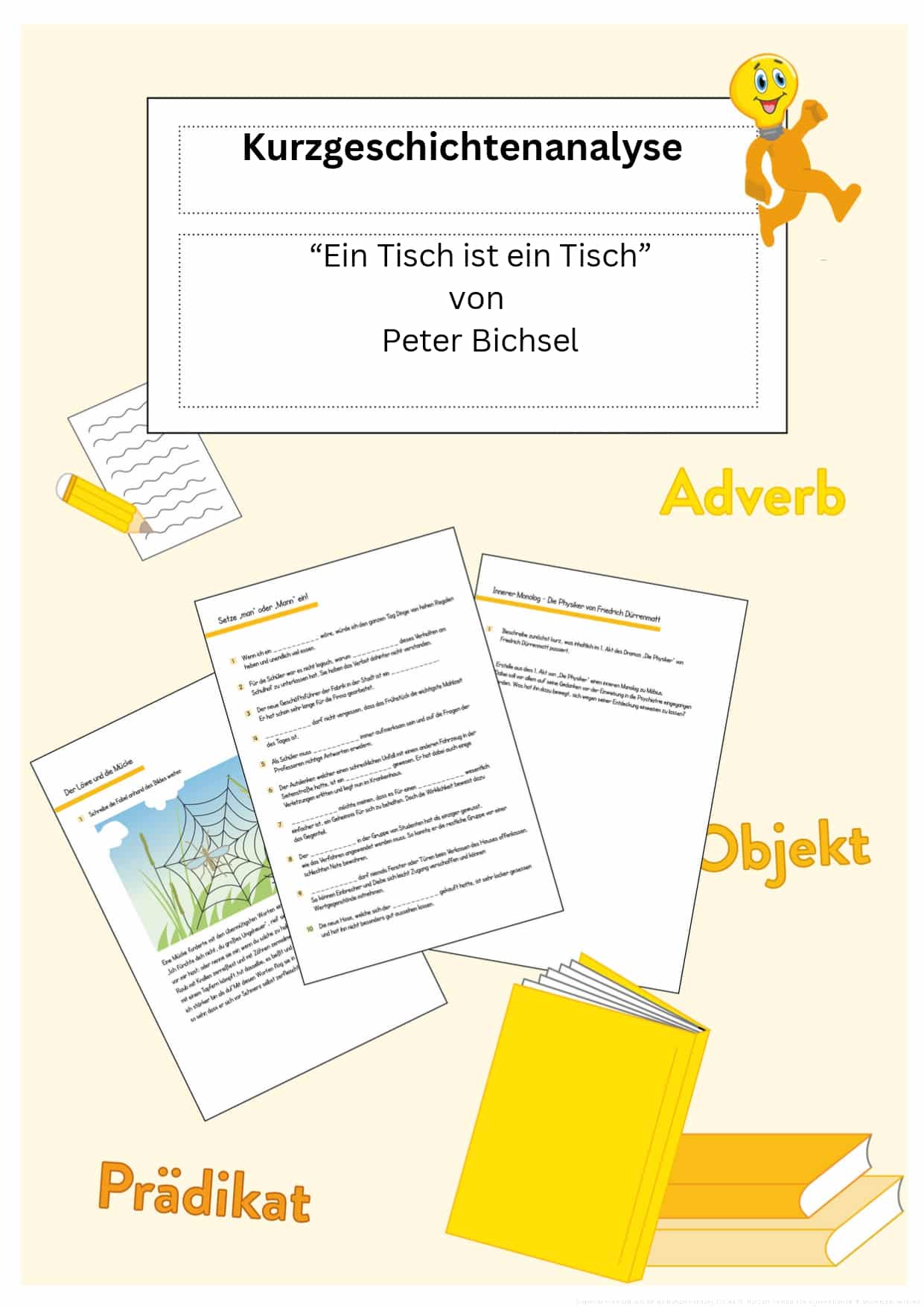 Analyse der Kurzgeschichte “Ein Tisch ist ein Tisch” von Peter Bichsel