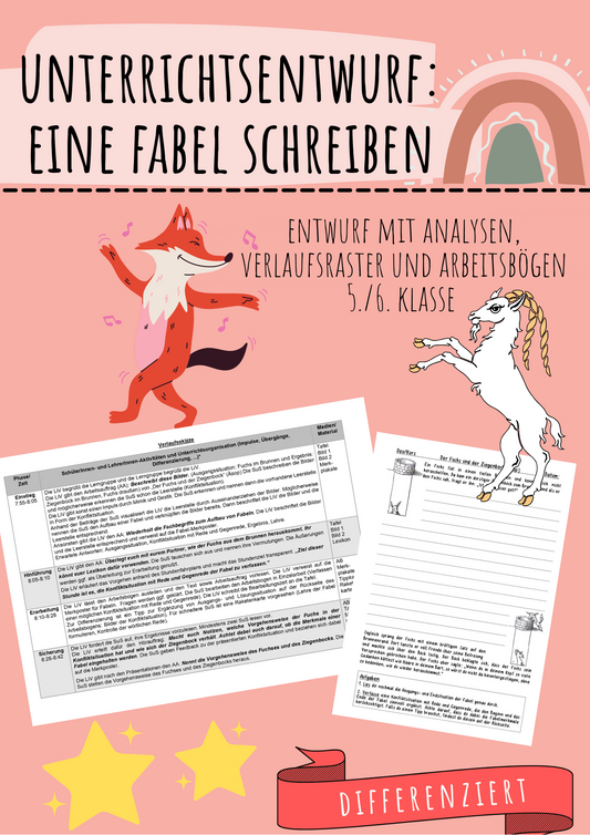 Unterrichtsentwurf: Fabel schreiben