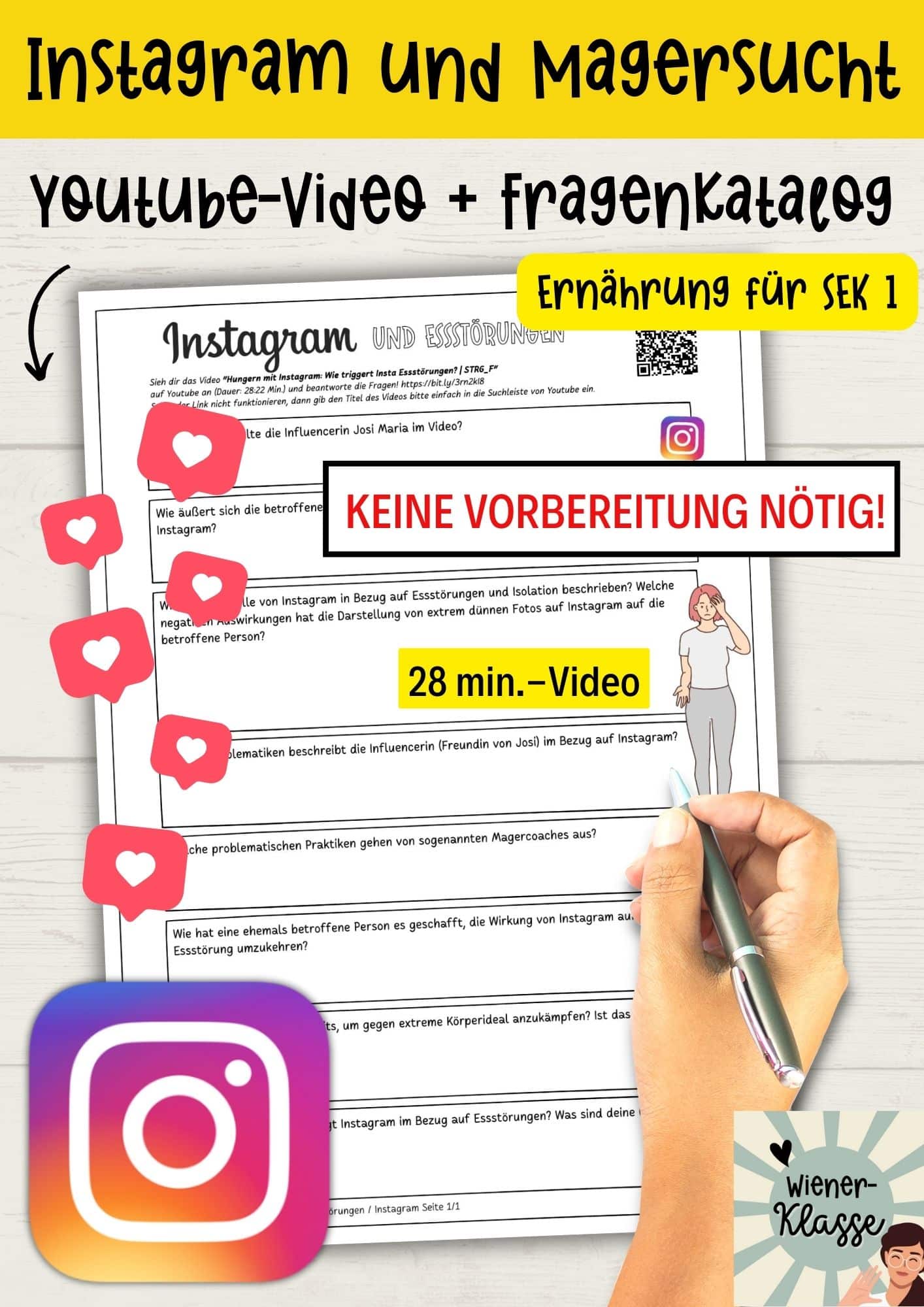 Wie fördert Instagram Ess-Störungen? / Gesunde Ernährung für die SEK 1