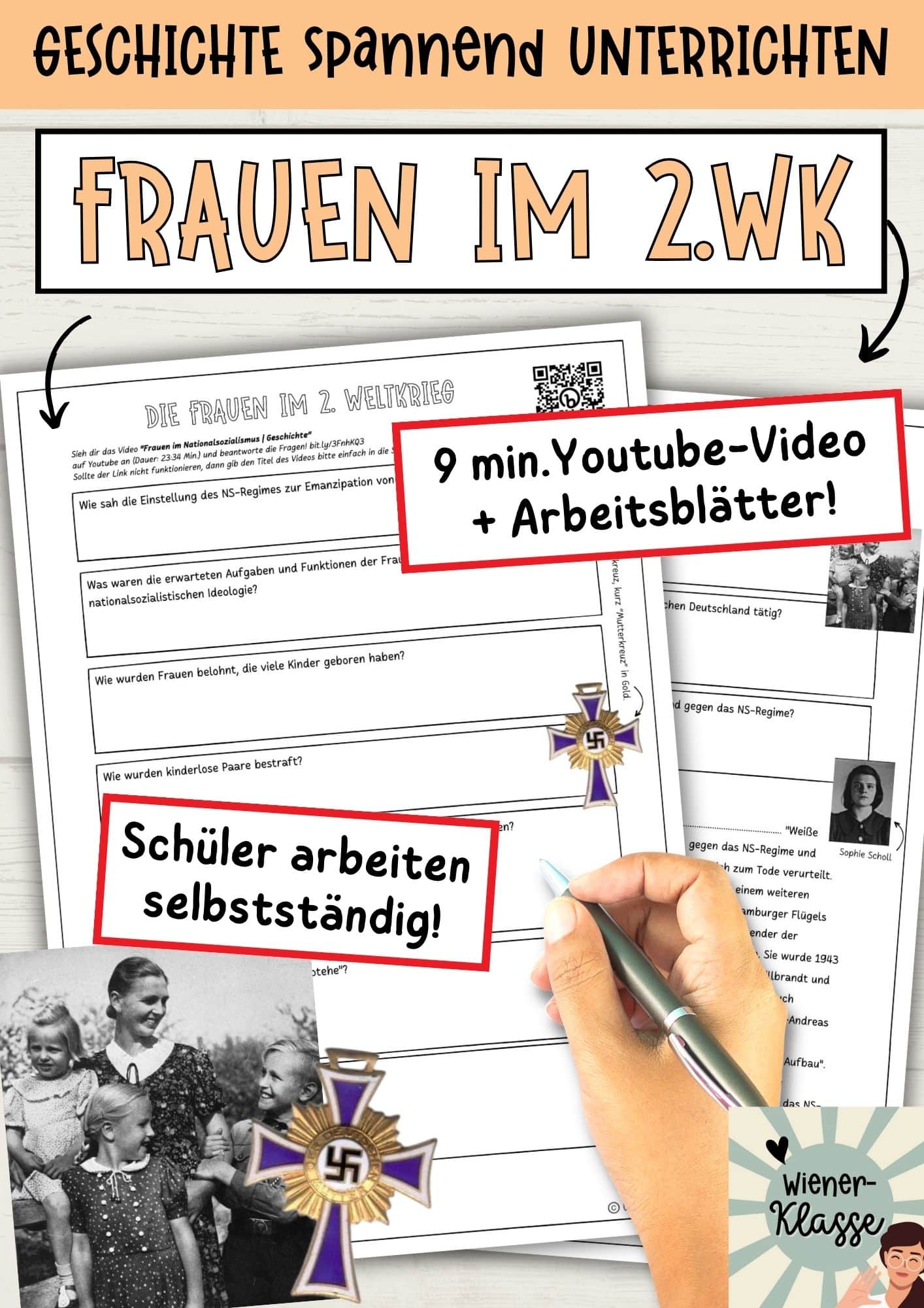 Youtubevideo: Frauen im Nationalsozialismus, Zweiter Weltkrieg Arbeitsmaterial